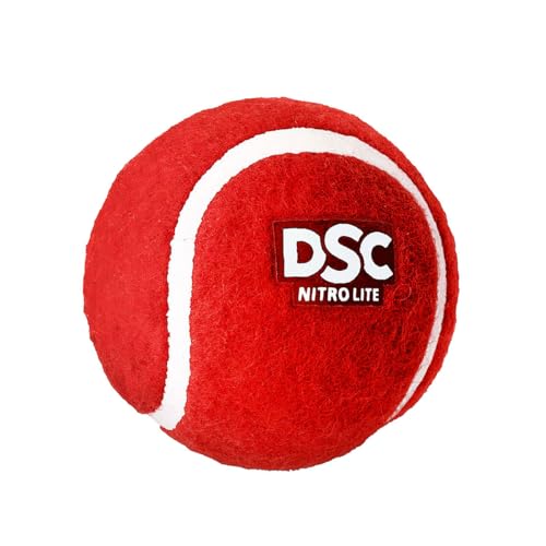 DSC Nitro Light Leather Cricket Ball (Red) Pack of 6