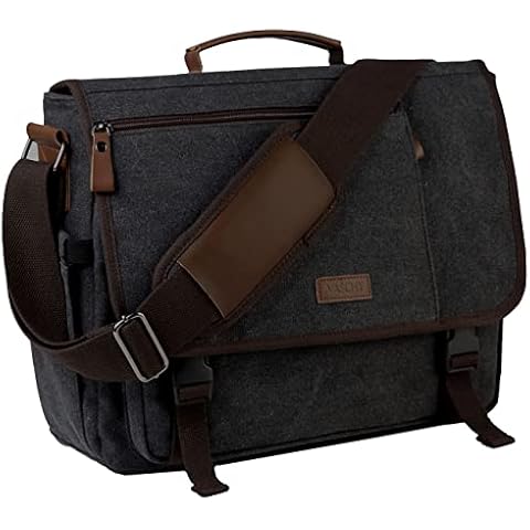 VASCHY Bolso Hombre Bandolera para Ordenador Portátil Cover