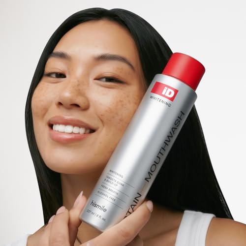 Hismile iD Stain Whitening Mundspülung – Alkoholfreie Aufhellungsspülung mit Wasserstoffperoxid & Ätherischen Ölen… – Ansicht 5