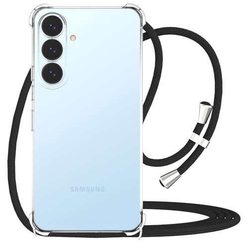 Coque antichoc Samsung S26+ transparente pour protéger des chutes avec lanière réglable