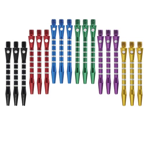 CVMGO 18PCS 53mm Aluminium Dart Stems 2BA Thread Metal Shafts