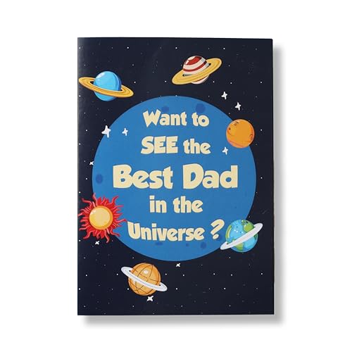 Image of Oye Happy - Magic Mirror Card for Dad - Father's Day Greeting Card with Mirror Surprise | Best Dad Ever Gift Card