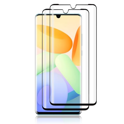 Carantee Schutzfolie für Panzerglas für Huawei P30 Pro 2 Stück Hohe Touch-Empfindlichkeiti Displayfolie 9H Härte Kratzfest Schutzglas Folie HD Klar Blasenfrei Anti-Fingerabdruck Displayschutzfolie