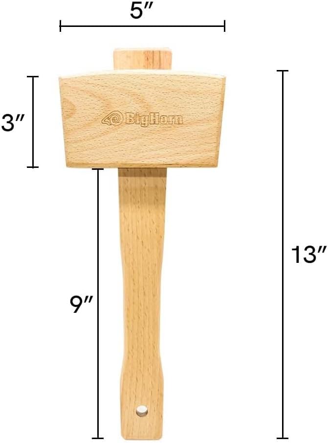 Big Horn 26016 16 oz Beech Wood Carving Mallet