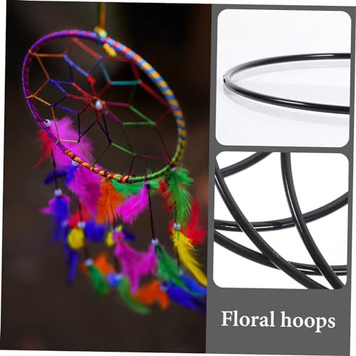 Suministros para macramé con aros de metal circulares duraderos 5