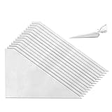 Fácil de usar: peso ligero, muy suave y flexible, cómodo de sostener, fácil de usar. Las bolsas de pastelería se pueden cortar adecuadas para cualquier tamaño determinado de boquillas de tubo. Fácil de llenar.