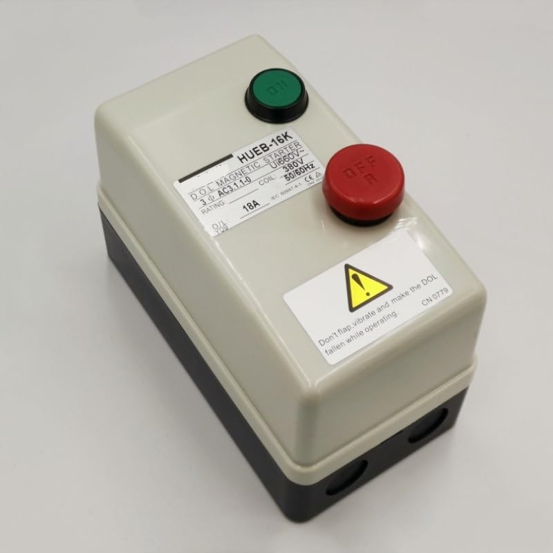 HUEB-16K Three Phase 3Pole 12.5-18A 5.5KW 7.37HP Magnetic Motor Starter 380V Coil