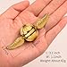 Umnodobn Gold Fidget Spinner Magic Orb Anxiety Toys Stress Relief Reducer Spin Fidgets Hand Bearing Tri Spinner Finger Spinners Toy Focus Fidgeting Restless Novelty Gift for Adults Kids
