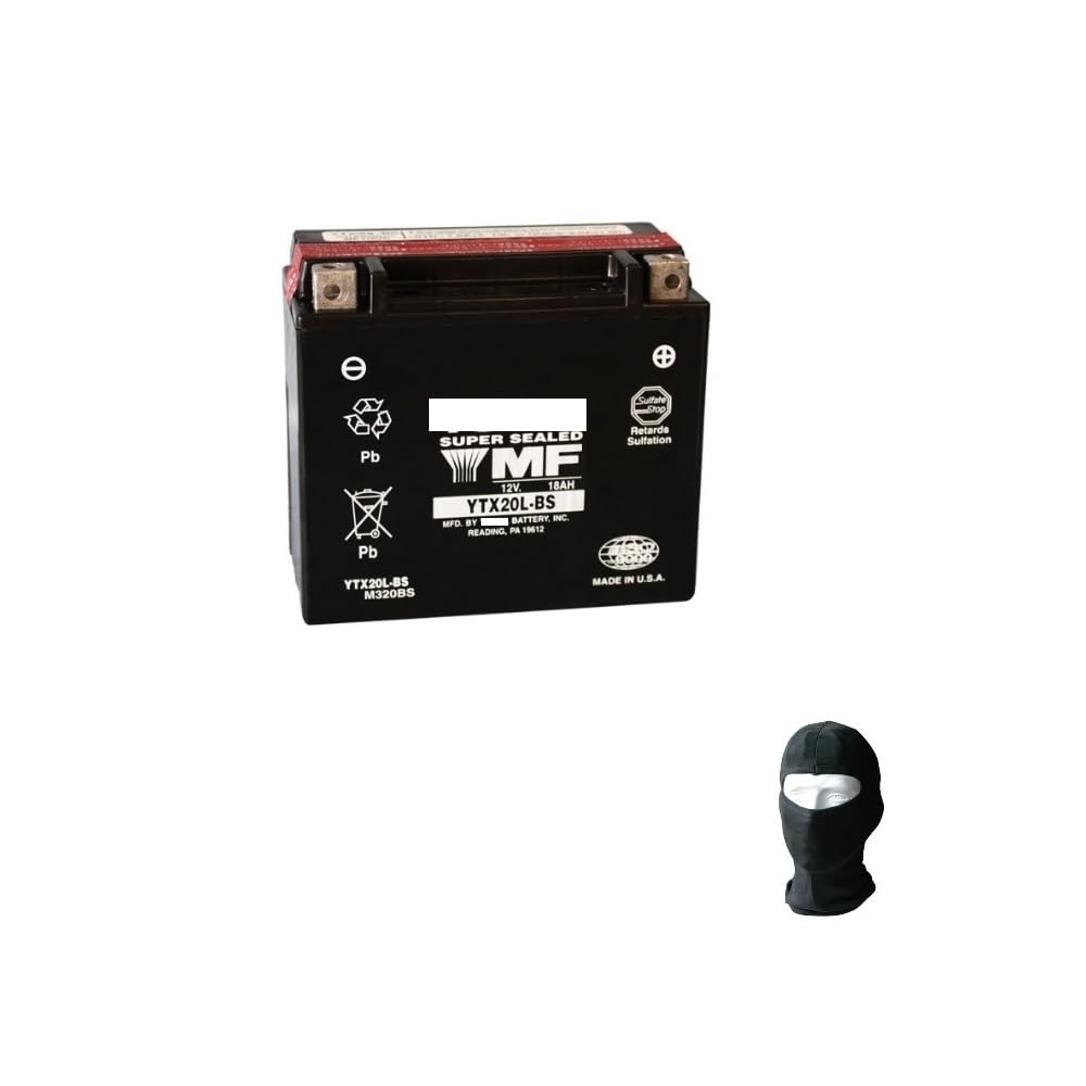 Batteria MOTORPARTS YTX20L-BS Per Harley Davidson Night Train 2000-2006 - 12V 18AH - Foto 5