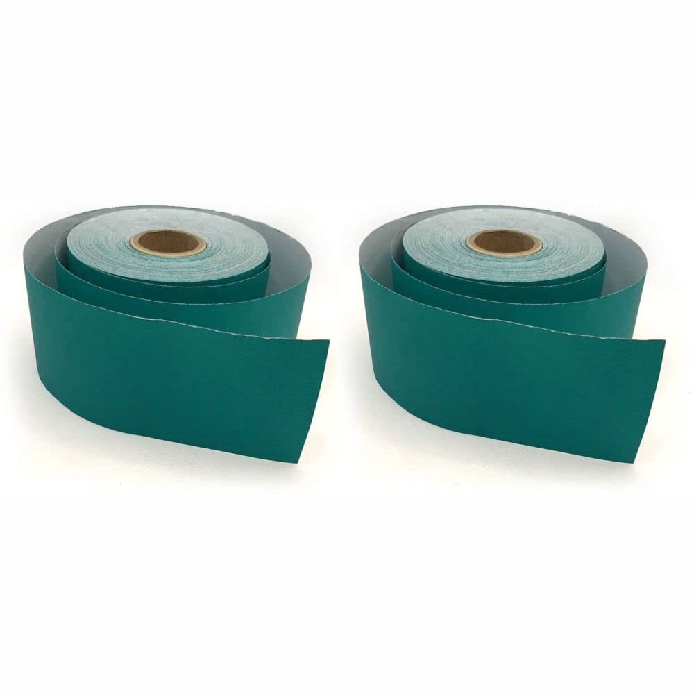 3 Ace Crafts (Pack of 2) Straight Edge Poster Paper Border Roll- (48mm x 50 Meters)-(Emerald Green) School/Office, Classroom Decoration, Fade Resistant Paper, Black Board Border Display Rolls — image 1