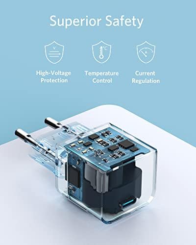 Anker PowerPort III 20 W USB-C zasilacz kostka do szybkiego ładowania, kompatybilny z iPhone 15/14/13/12, Galaxy, Pixel 4/3, iPad/iPad Mini, czarny (kabel do ładowania nie wchodzi w zakres dostawy)