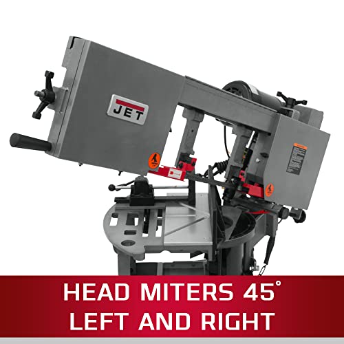 Jet Hvbs-10-Dmw, 10-Inch Dual Mitering Portable Bandsaw, 1Hp, 115/230V 1Ph (424463) #TOP1