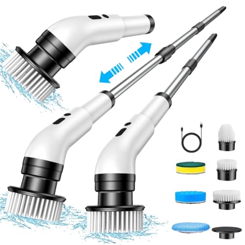 Brosse de nettoyage électrique multifonction rotative pour toutes surfaces