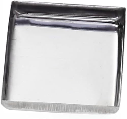 SAFIGLE 60pcs Empty Makeup Tins Square Iron Dish for Diy Eyeshadow for Blusher Highlighter Palette