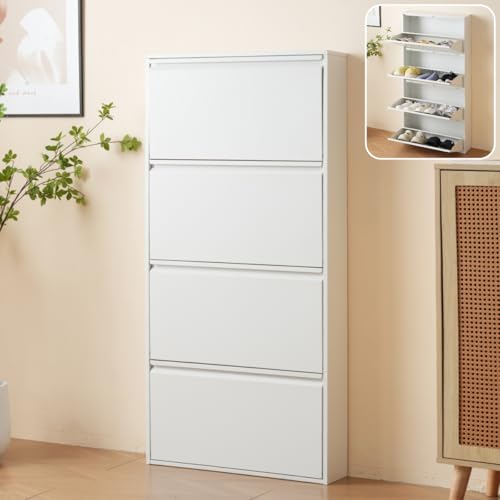 Simpolu �V���[�Y���b�N �X���� �����^ ���[ 4�i ���ʔ� �h�o �C�� �ȃX�y�[�X �V���[�Y�{�b�N�X �G���g�����X ���[���b�N ���t�� ������� �V���[�Y�L���r�l�b�g ���L ���֎��[ �g�ݗ��ĊȒP ����143cm (�z���C�g 4�i)