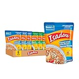 Isadora Refried Beans Variety Pack (6 Pack, 3 Each), Delicious Original and Black Refried Pinto Beans in Pouch, Gluten Free Microwave Food Premade Meals, Plant Based Protein,15 oz Bags