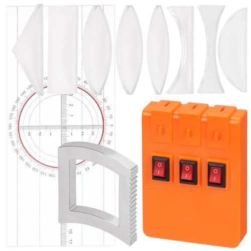 Rustark 1 Set Physik Optisches Experiment Kit Prisma Linse Optische Reflektor Brechungsoptik DREI Lichtquelle Teaching Demonstration Ausrüstung Optische Physik Kit für Lehrer Student Bildung