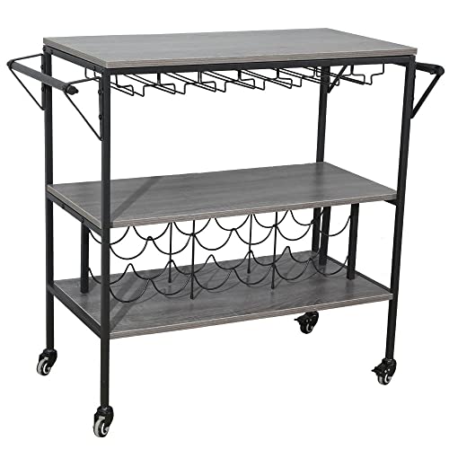 The Bar Cart Withrack - Stylish And Functional Home Furniture For Entertaining In The Kitchen And Dining Area #TOP28