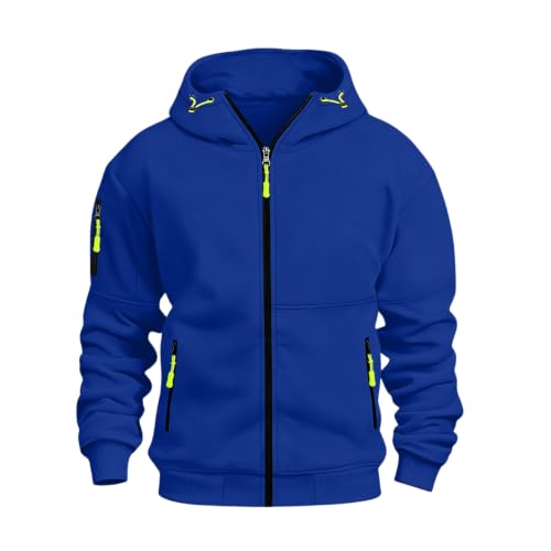 Mens Zip Up Hoodie Tactical Hoodie Fleece Comfy Sweatshirt Sweat Shirt - image 5