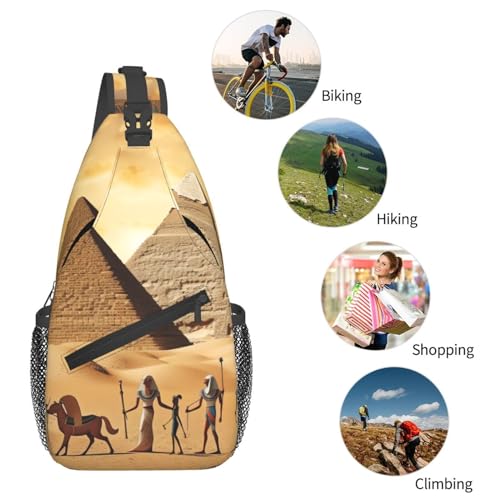 Bolso cruzado Ancient Egypt para hombre y mujer miniatura 6