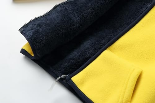 Image of Mud Kingdom Boys Girls Polar Fleece Jacket with Hood Winter Thick Warm Outerwear Funny Cartoon