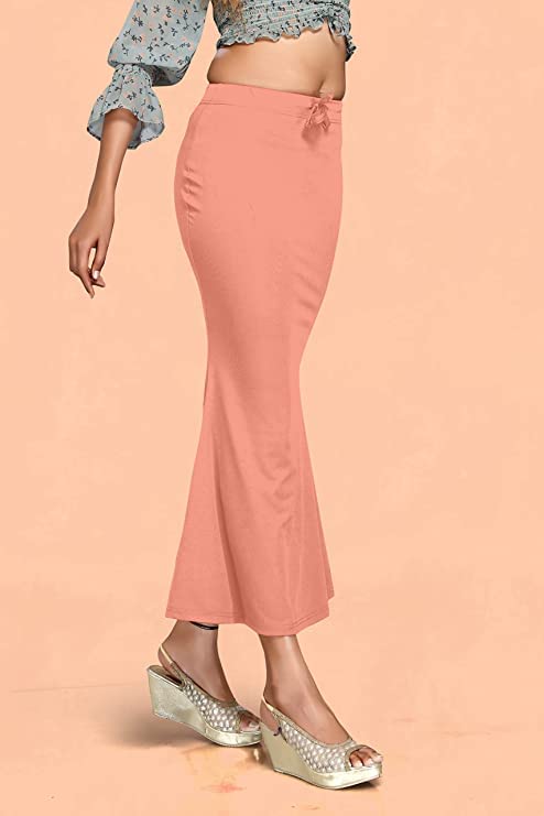 Image of Yashika Women Lycra Saree Shapewear Petticoat for Women || Saree Shapewear for Women(Petticoat Peach 01-M)