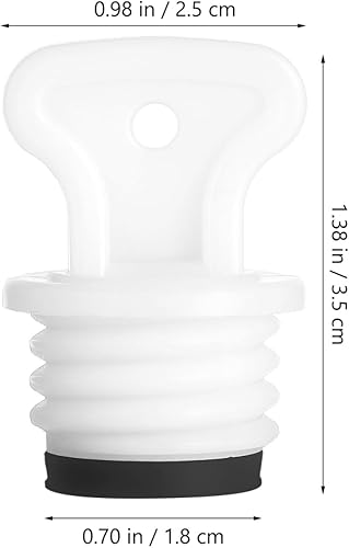 Miniatura 3 de Hemoton Tapón de botella de agua caliente de 0.71 pulgadas, tapón térmico de rosca para botella, reemplazo de tapa de bolsa de agua térmica, tapón