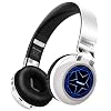 Riwbox WT-8S Bluetooth-Kopfhörer kabellos mit LED, Hi-Fi-Stereo faltbar kabellos/verkabelt mit Mikrofon und TF-Karte…