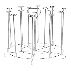 Ubersweet Fryer Skewer Stand, High Temperature ResistantUse Fryer Skewers Rack Dishwasher Safe for Kitchen for Pinxia for Mizi for Home for Biyi(8QT)