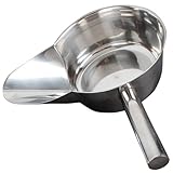 Supvox Edelstahl Lebensmittelschaufel für Snacks und Pommes Rostfrei Ergonomisch für Einsatz in Gastronomie und Catering