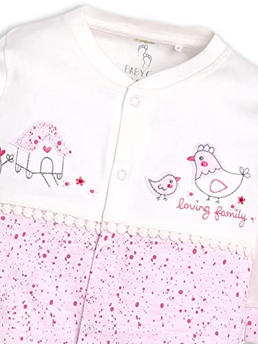 Image of BABY GO 0-3M /3-6M Full Sleeve 100% Soft Cotton Romper /jumpsuit /Sleepsuit /Nightsuit /Infant Wear /Clothes for New Born Baby Girls