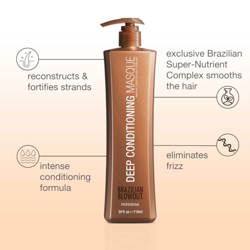Image of Brazilian Blowout Deep Conditioning Masque, Repair, Hydrate & Smoothe 24 oz