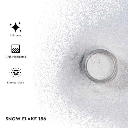 Image of C2P PROFESSIONAL MAKEUP Pro HD Loose Precious Highly Pigmented, Non-Toxic, Travel-Friendly, Long-Lasting, cruelty-free, Shimmery, Matte, Duochrome, Essential, Glitter Shades (Snow Flake 186, 02 Gram)