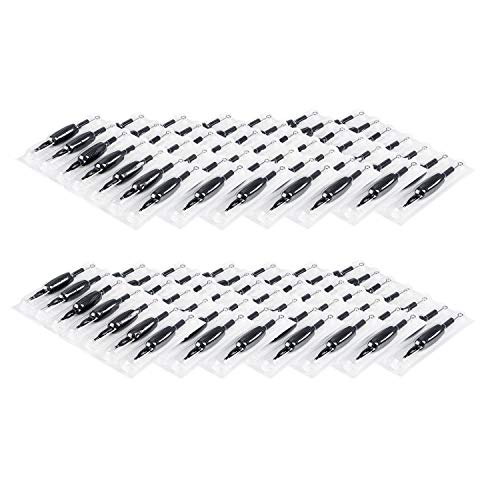 100Pcs Disposable Tattoo Needle And Tube 3/4 Grip Rl/Rs/M1 (652157939964)