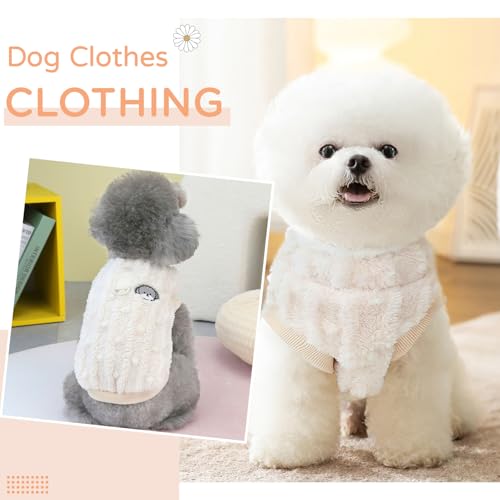 Hyran Hundepullover, Winter Warmer Hunde Pullover, für Kleine Mittelgroße Hunde und Katzen (Kaki, S)