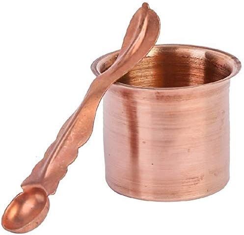 Panchapatra 3 inch and Spoon (Cooper)