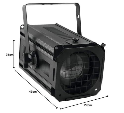 Spot de théâtre Eurolite 059880 noir 650/1000W pour un éclairage de scène précis