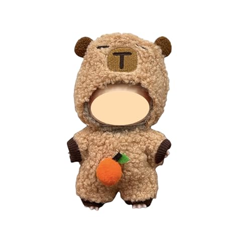 Vêtements en crochet Capybara pour poupée de 17 cm, mini habits tricotés et costume peluche