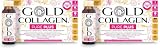 GOLD COLLAGEN New Pure Plus - Collagene Integratore con Biotina Crescita Capelli Pelle Unghie, Equilibrio Ormoni e Sistema Immunitario, Vitamina C, 8g Collagene Marino, Acido Ialuronico 1 Pack 10x50ml