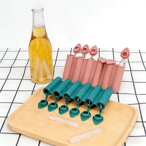Bandeja de hielo 6 cavidades para botellas verde miniatura 1