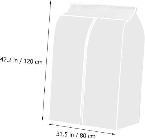 Miniatura 3 de Cabilock Cubierta antipolvo para ropa, ropa de armario, bolsas de almacenamiento de ropa, bolsas de almacenamiento para trajes, bolsas de ropa