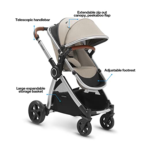 Mompush Ultimate2 Baby Stroller With Removable Bassinet - Full-Size Strollers For Comfortable Outings Toddler Reversible Seat Smooth Glide #TOP1