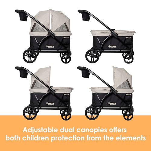 Image of Baby Trend Navigator 2-in-1 Stroller Wagon, Desert Tan