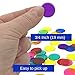 MR CHIPS Plastic Bingo Chips for Games 100 Count Bag - Solid and Transparent Colors Counting Black 7/8 Inch