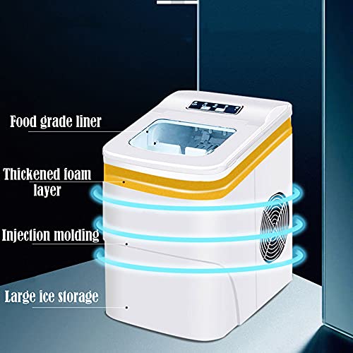 MHGD Eismaschine für kleine Eiswürfel auf der Arbeitsplatte, kompakter Eiswürfelbereiter, selbstreinigendes LED-Display… – Bild 5