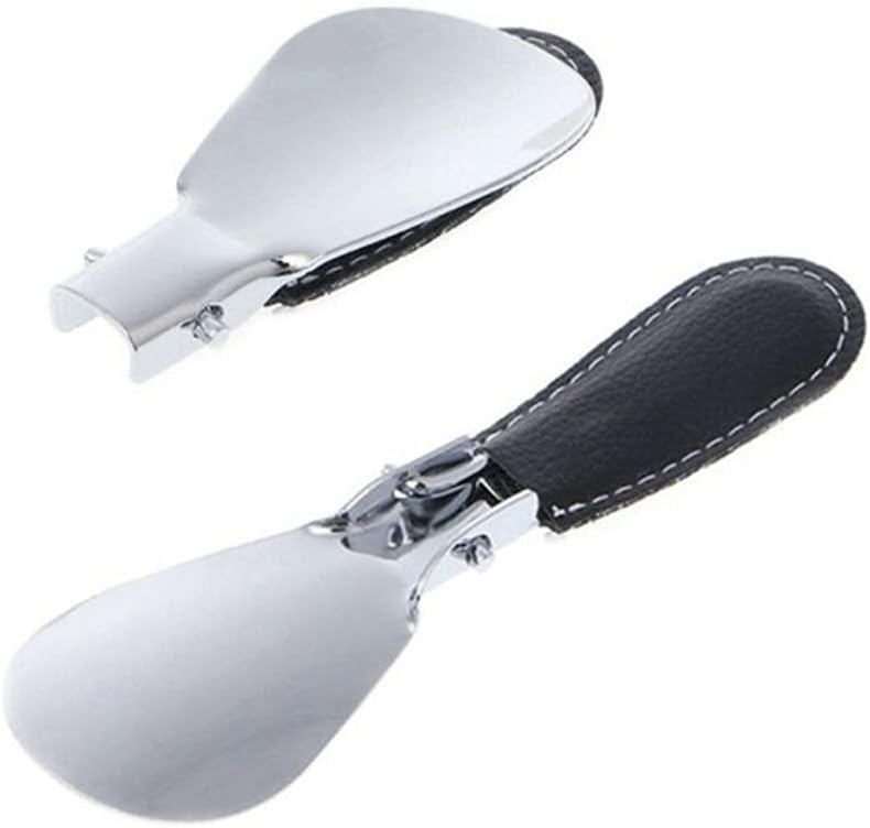 Spoon Helper Leather Handle Shoe Horns Accessories Shoespooner Shoes Lifting Folding