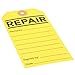 Juvale Service Tags for Equipment - 100 Pack, Yellow, 2.6 x 5.25 in - Equipment Repair Tags & Service Tickets for Machinery, Office & Warehouse