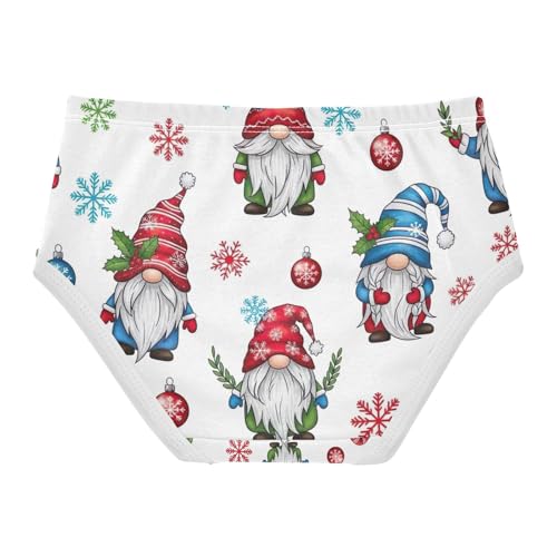 Gnomes Festive Hats Red Blue Toddler Girls Underwear, Girl Panties, 2T–8 Years2