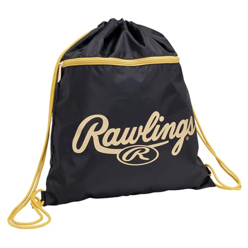 Rawlings EBP15S10 Baseball Laundry Nap, Black/Gold, W 16.9