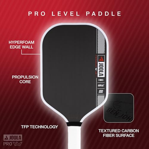 Image of JOOLA Pro IV Pickleball Paddles - Raw Carbon Fiber Surface - Perseus, Hyperion, Scorpeus & Magnus Shapes - 14mm /16mm - Tech Flex Power - Propulsion Core - Wide or Elongated - UPA-A and USAP Approved